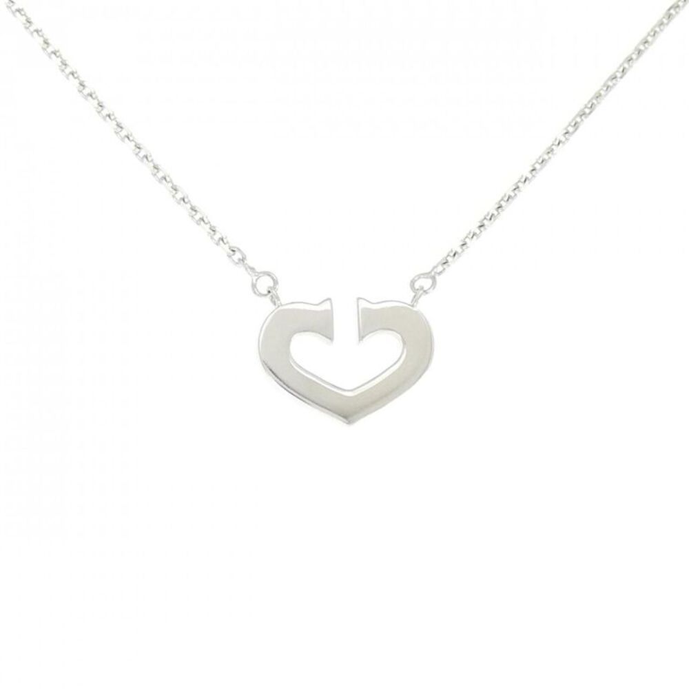 Cartier C Heart 750 White Gold Necklace